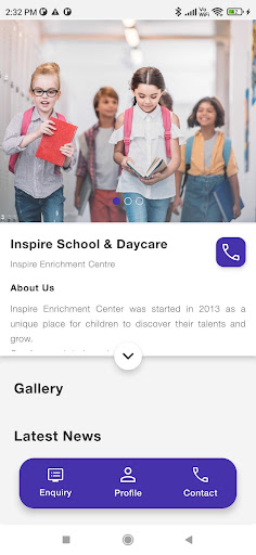 Android application Inspire School & Daycare screenshort