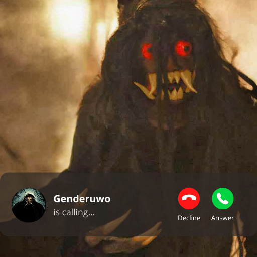 Fake Call Hantu Genderuwo Real logo