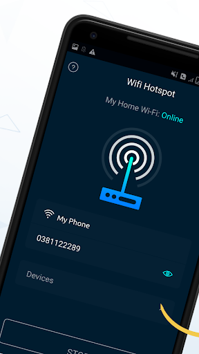 Android application WiFi Hotspot, Personal hotspot screenshort