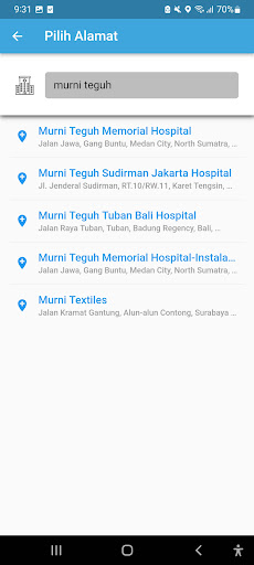 Android application Heart and Stroke MurniTeguh screenshort