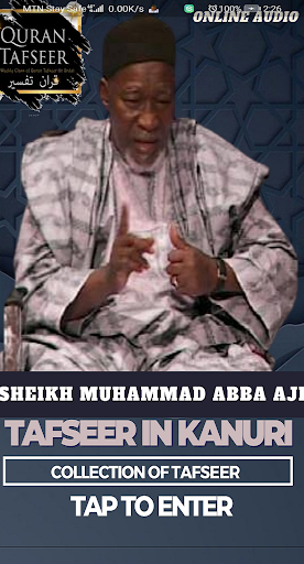 Android application KANURI TAFSEER-SHEIKH ABBA AJI screenshort