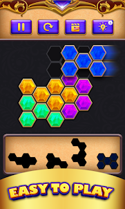 Hexa Block Puzzle Golden Touch
