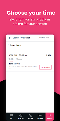 carebus - Bus Booking App Screen 2