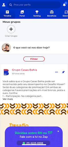 Android application VC Conecta G. Casas Bahia screenshort