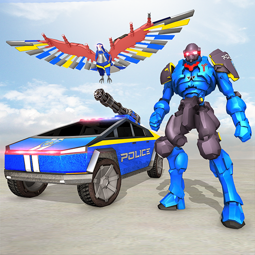Police Eagle Robot Truck Games logo