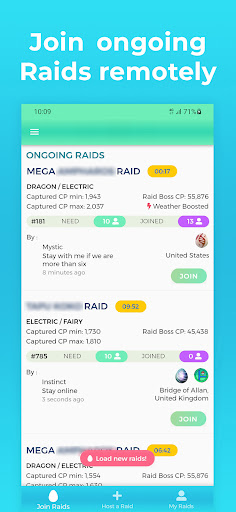 Android application PoGO RAID - Join Remote Raids screenshort