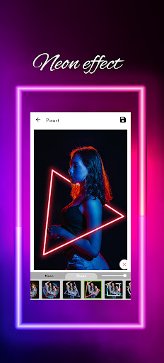Android application PixArt -Neon Drip Photo editor screenshort