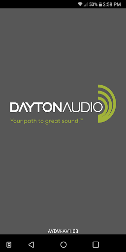 Android application Dayton Audio DSP Control screenshort
