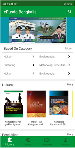 Android application ePusda Bengkalis screenshort