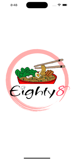 Android application Eighty8 Asian Cuisine screenshort