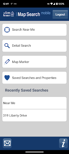 Android application Map Search screenshort