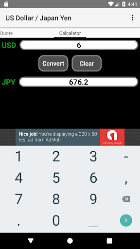 US Dollar / Japan Yen Rate Screen 2