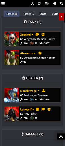 Guilds of WoW Screen 3