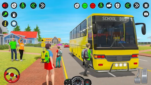 Play High School Bus Game  Free Online Games. KidzSearch.com