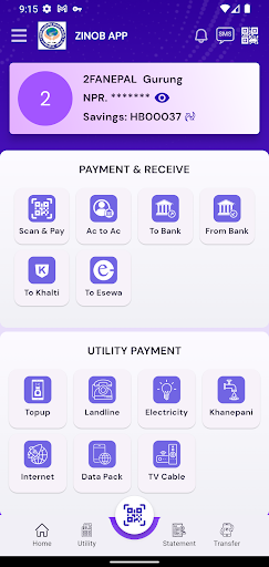 Android application Kabeli Smart Banking screenshort