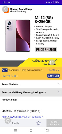 GoldCart - by iplink Screen 2
