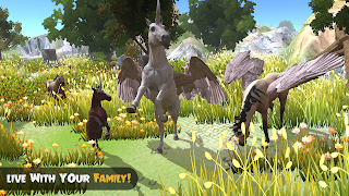Flying Unicorn: Horse Family - Screenshot 3