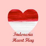 Cover Image of ダウンロード Indonesia Flag Heart Theme  APK