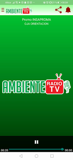 Ambiente Radio TV Screen 3