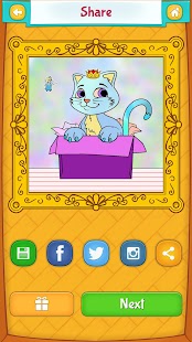 Cat Coloring Pages Screenshot