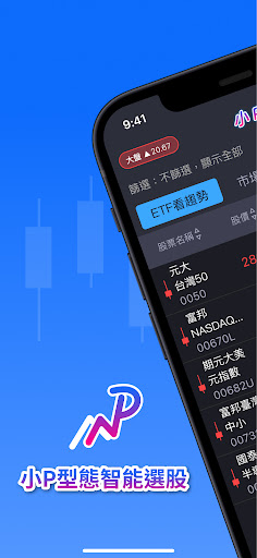 Android application 小P-型態智能選股 screenshort