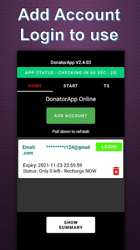 Android application DonatorApp 2 screenshort