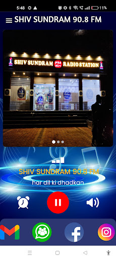 Android application Shiv Sundram 90.4 FM screenshort