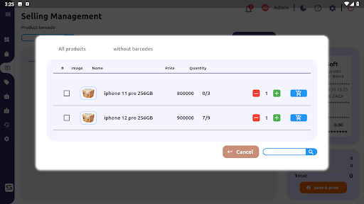 Screenshot of Invento POS & Stock Management