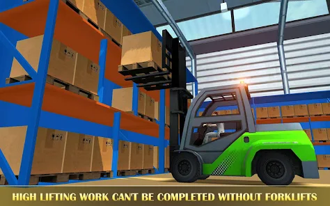 Engineer Forklift Transport Game, Juego De Habilidades Apilables