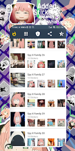 Captura de Pantalla 10 Pegatinas Spy x Family para WA android