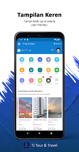 Android application TJ Tour & Travel screenshort