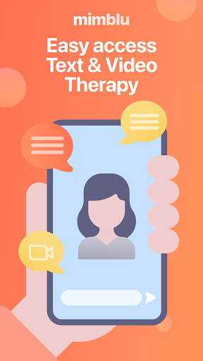 Android application mimblu - mental health support screenshort