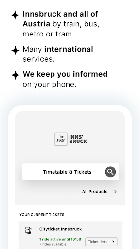 Android application IVB Tickets screenshort