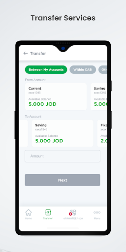CAB Signature Mobile Banking Screen 3