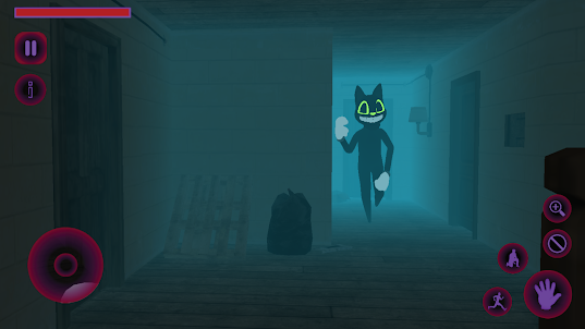 Haunted Forest Cartoon Cat 3D