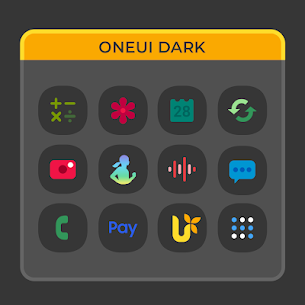 OneUI Dark- Icon Pack [Patched] 1