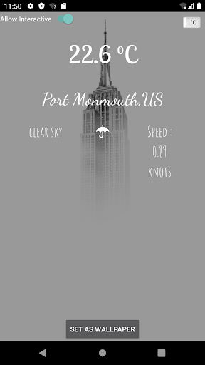 Android application Live Weather Wallpaper-Weather screenshort