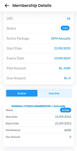 My Gym Screen 3