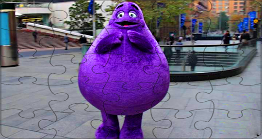 grimace shake game puzzle