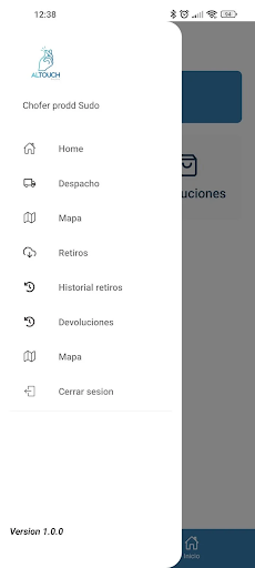 Android application Fazt - Partner Conductor screenshort