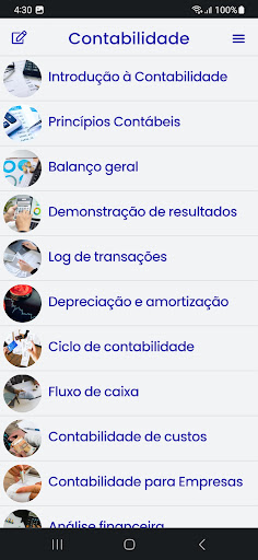 Visualização do aplicativo