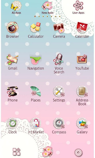 Japanese Lace Wallpaper Theme Screen 3