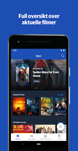 Android application NFkino – din kino-app screenshort