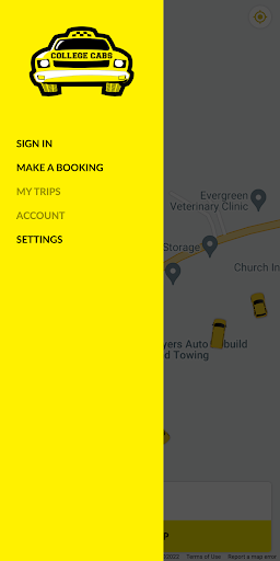Android application College Cabs Pullman screenshort