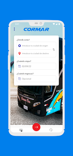 Android application Cormar Bus screenshort