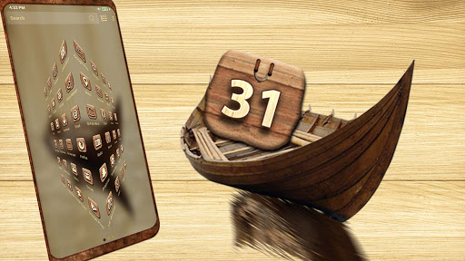 Wooden Boat Launcher Theme