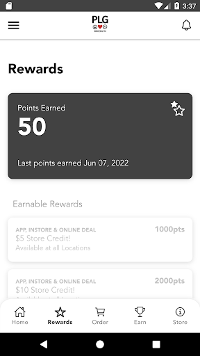 PLG Rewards Screen 2