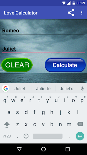 Love Calculator Screen 2