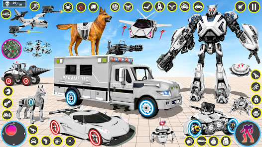 Ambulance Robot Transform Game 2.1.28 APK + Mod (Unlimited money) for Android