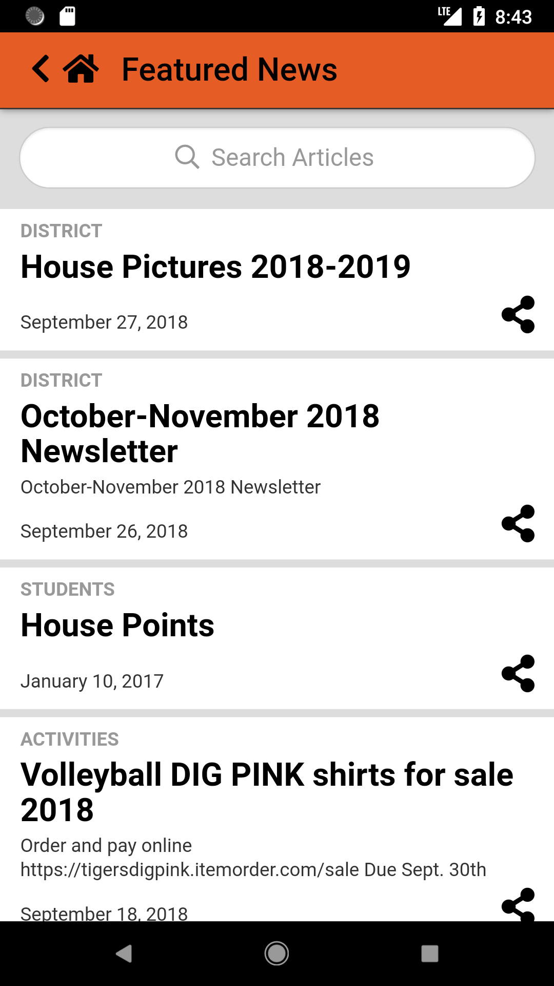 Android application Palmer Public Schools screenshort